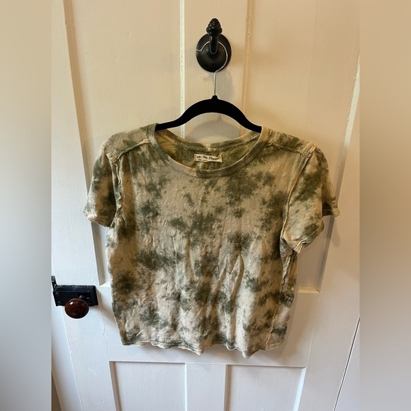 Free People Riptide‎ Tie-Dye T-Shirt Moss Green small - Picture 1 of 6